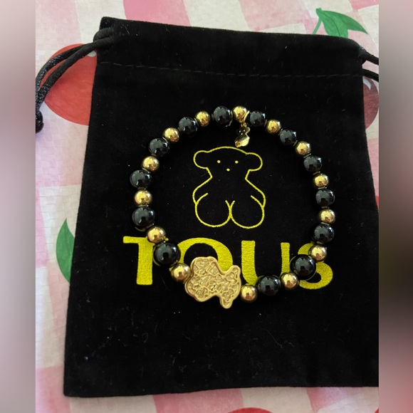 Tous Black and Gold Charm Bracelet - Picture 1 of 3
